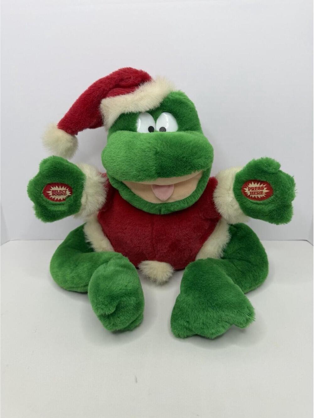 Dandee International Santa Frog Christmas 11” Musical Plush WORKS P63